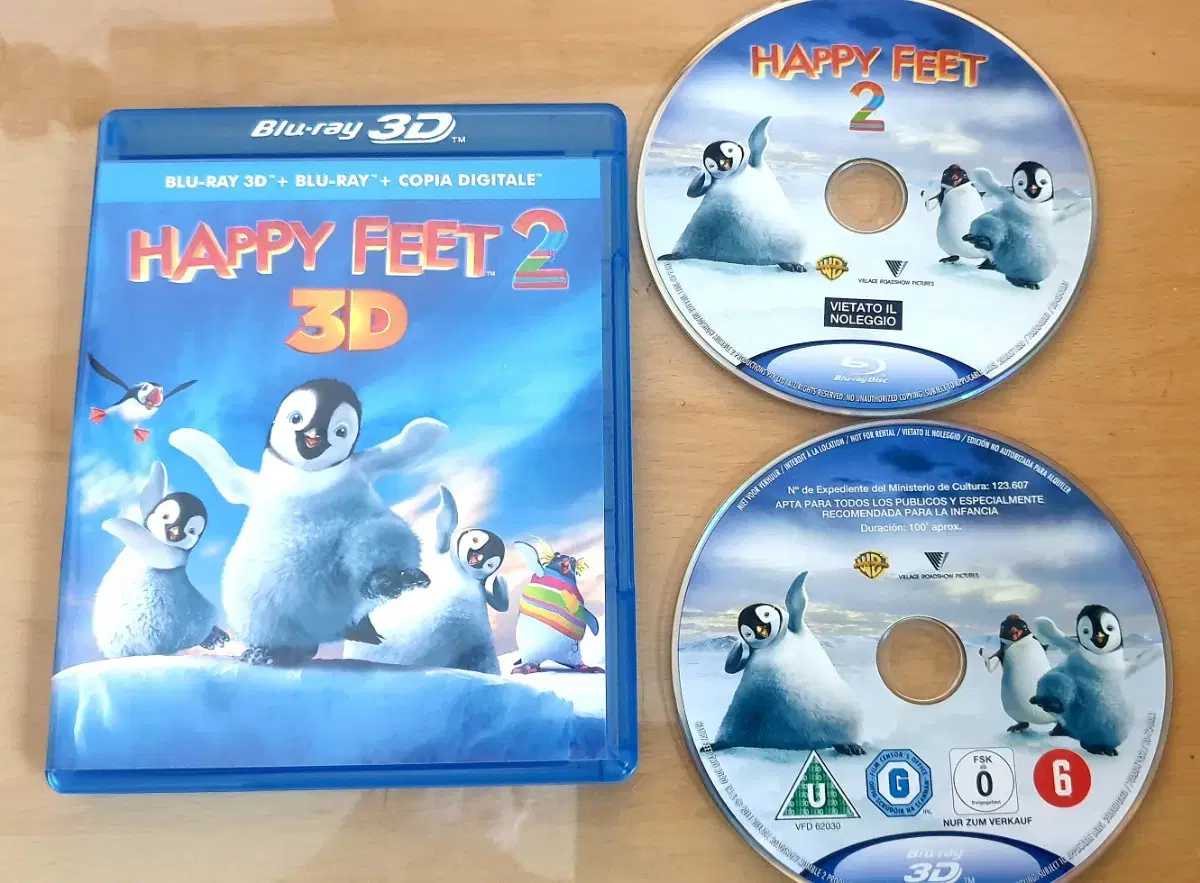 3D 블루레이 해피피트2.한글자막없슴.Happy Feet2